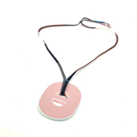 HERMES Fidelio Village Accessories Necklace lacquer pink/White - Picture 1 of 9